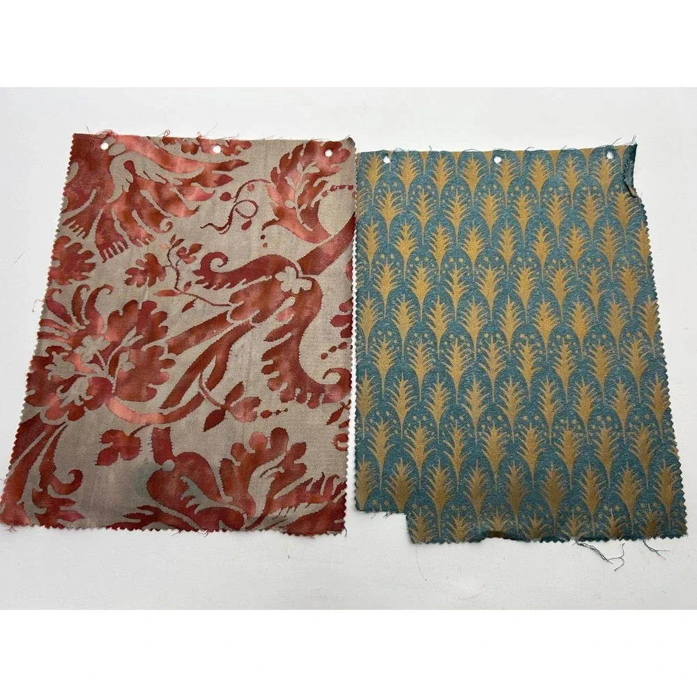 Vtg Eight Rare FORTUNY Sample Pieces - Stunning Hard to Find Patterns & Colors